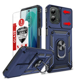 LeYi for Motorola Moto G 5G 2024 Case: with Slide Camera Cover and Screen Protector, Heavy Duty Shockproof Rugged Cell Phone Cover with Magnetic Ring Kickstand Funda para Moto G 2024 Case