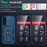 LeYi for Samsung Galaxy S25-FE Case: 2 Packs Screen Protector, Samsung Galaxy S25 FE Phone Case Camera Cover, Military-Grade S25FE Protection