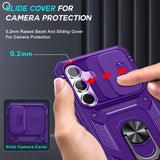 LeYi for Samsung Galaxy S25-FE Case: 2 Packs Screen Protector, Samsung Galaxy S25 FE Phone Case Camera Cover, Military-Grade S25FE Protection