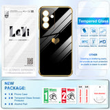 LeYi for Samsung Galaxy A17 5G Case with Full Camera Lens Protection,Love Heart Plating Girly Women Cute Luxury Soft TPU Shockproof Case