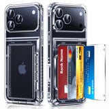 LeYi for iPhone 17 Pro Max Cases Clear Wallet Credit Card Holder Cover Women i Phone 17pro Promax Funda para iPhone17 Maxcase Military Grade Drop Proof Men Hard Estuche iohone 17promax