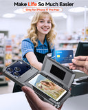 LeYi for iPhone 17 Pro Max Cases Clear Wallet Credit Card Holder Cover Women i Phone 17pro Promax Funda para iPhone17 Maxcase Military Grade Drop Proof Men Hard Estuche iohone 17promax