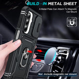 LeYi for Samsung Galaxy A26 5G Phone Case: 2 X Screen Protector, Military-Grade, Magnetic Stand & Slide Camera Cover