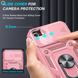 LeYi iPhone SE 3rd/ 2nd Generation Case: 7/8/ SE 2022 2020 Phone Cover with Slide Camera Cover+ 2pcs Tempered Glass Screen Protector, Full Body Case with Kickstand for SE