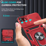 LeYi iPhone SE 3rd/ 2nd Generation Case: 7/8/ SE 2022 2020 Phone Cover with Slide Camera Cover+ 2pcs Tempered Glass Screen Protector, Full Body Case with Kickstand for SE