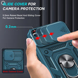 LeYi iPhone SE 3rd/ 2nd Generation Case: 7/8/ SE 2022 2020 Phone Cover with Slide Camera Cover+ 2pcs Tempered Glass Screen Protector, Full Body Case with Kickstand for SE