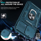 LeYi iPhone SE 3rd/ 2nd Generation Case: 7/8/ SE 2022 2020 Phone Cover with Slide Camera Cover+ 2pcs Tempered Glass Screen Protector, Full Body Case with Kickstand for SE