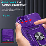 LeYi iPhone SE 3rd/ 2nd Generation Case: 7/8/ SE 2022 2020 Phone Cover with Slide Camera Cover+ 2pcs Tempered Glass Screen Protector, Full Body Case with Kickstand for SE