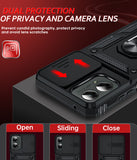 LeYi for Motorola Moto G 5G 2024 Case: with Slide Camera Cover and Screen Protector, Heavy Duty Shockproof Rugged Cell Phone Cover with Magnetic Ring Kickstand Funda para Moto G 2024 Case