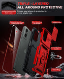 LeYi for Motorola Moto G 5G 2024 Case: with Slide Camera Cover and Screen Protector, Heavy Duty Shockproof Rugged Cell Phone Cover with Magnetic Ring Kickstand Funda para Moto G 2024 Case