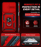 LeYi for Motorola Moto G 5G 2024 Case: with Slide Camera Cover and Screen Protector, Heavy Duty Shockproof Rugged Cell Phone Cover with Magnetic Ring Kickstand Funda para Moto G 2024 Case