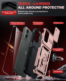 LeYi for Motorola Moto G 5G 2024 Case: with Slide Camera Cover and Screen Protector, Heavy Duty Shockproof Rugged Cell Phone Cover with Magnetic Ring Kickstand Funda para Moto G 2024 Case