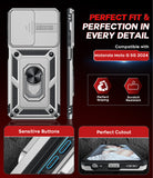 LeYi for Motorola Moto G 5G 2024 Case: with Slide Camera Cover and Screen Protector, Heavy Duty Shockproof Rugged Cell Phone Cover with Magnetic Ring Kickstand Funda para Moto G 2024 Case