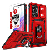 LeYi for Samsung Galaxy A53-5G Phone Case: Samsung A53 Phone Case with Slide Camera Cover + Screen Protector, Military-Grade Heavy Duty Cell Android Cover Magnetic Ring Holder Stand para A 53