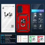 LeYi for Samsung Galaxy A53-5G Phone Case: Samsung A53 Phone Case with Slide Camera Cover + Screen Protector, Military-Grade Heavy Duty Cell Android Cover Magnetic Ring Holder Stand para A 53