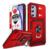 LeYi for Galaxy A54-5G Phone Case: Samsung A54 5G Case with Slide Camera Cover + Glass Screen Protector, Heavy Duty Protective Magnetic Ring Holder Stand Cell Mobile Case Cover A 54 Unlocked