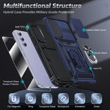 LeYi for Galaxy A54-5G Phone Case: Samsung A54 5G Case with Slide Camera Cover + Glass Screen Protector, Heavy Duty Protective Magnetic Ring Holder Stand Cell Mobile Case Cover A 54 Unlocked