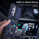 LeYi for Galaxy A54-5G Phone Case: Samsung A54 5G Case with Slide Camera Cover + Glass Screen Protector, Heavy Duty Protective Magnetic Ring Holder Stand Cell Mobile Case Cover A 54 Unlocked