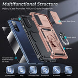 LeYi for Samsung Galaxy S20-FE Case:NOT Fit S20, Galaxy S20 FE 5G Case with Camera Cover+Glass Screen Protector, Heavy Duty Rugged Cell Android Cover Funda para Ring Stand S20FE Phone