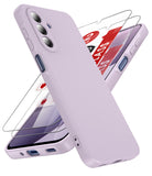 LeYi for Samsung Galaxy A17 5G Phone Case: Samsung A17 5G Case with 2Pcs Tempered Glass Screen Protector, Slim Soft Full-Body Shockproof Protective Case for Galaxy A17