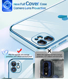 LeYi for iPhone-11 Phone Case: 2 Pack Screen Protector, Wireless Charging, Full Camera Lens Protection, Love Heart Plating Women Cute Luxury Shockproof Cover