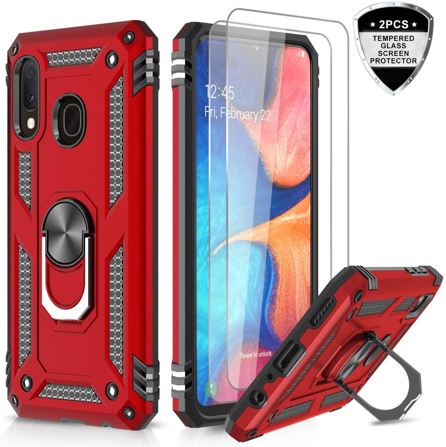 #color_GalaxyA20A30Cases Red