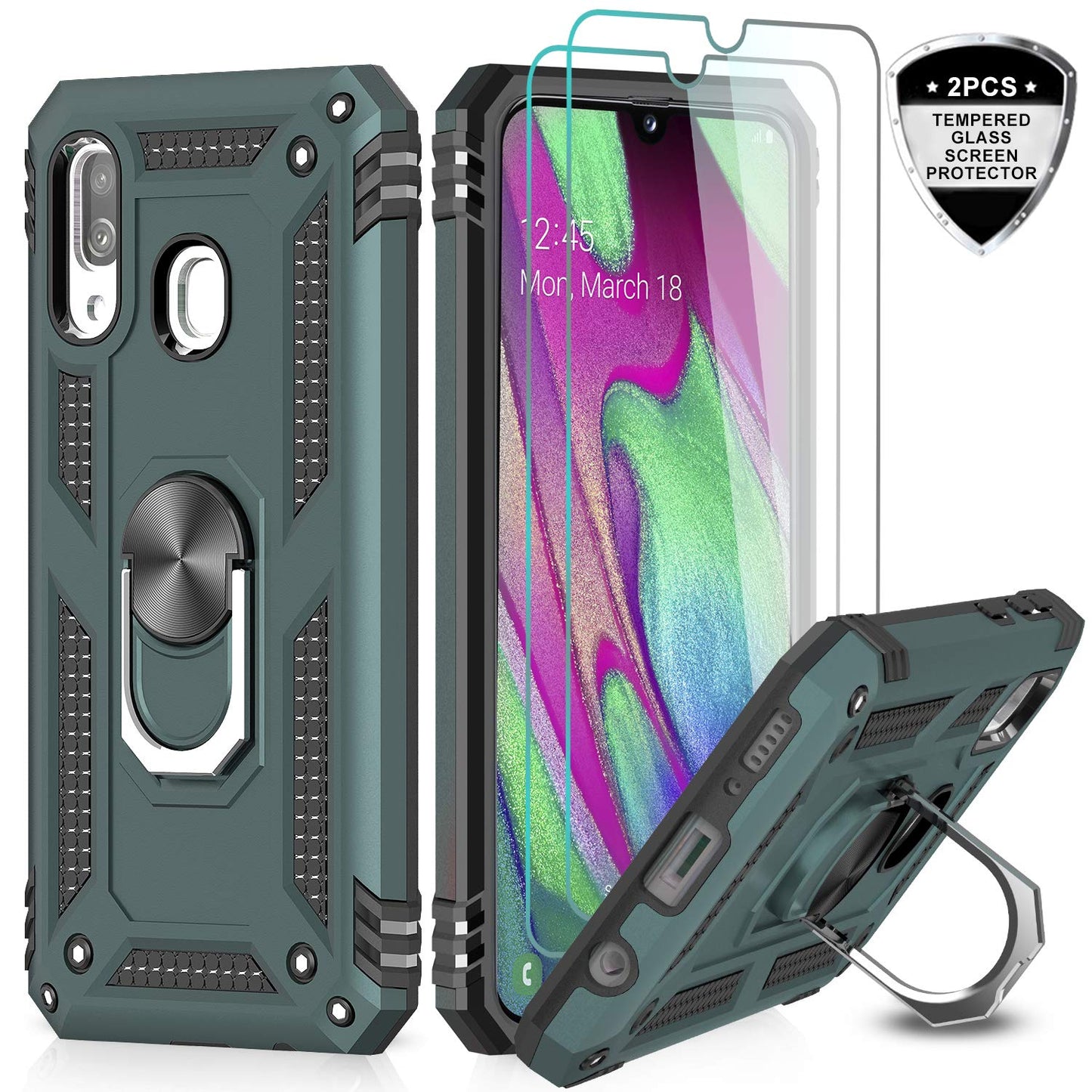 #color_GalaxyA40Casejs Green