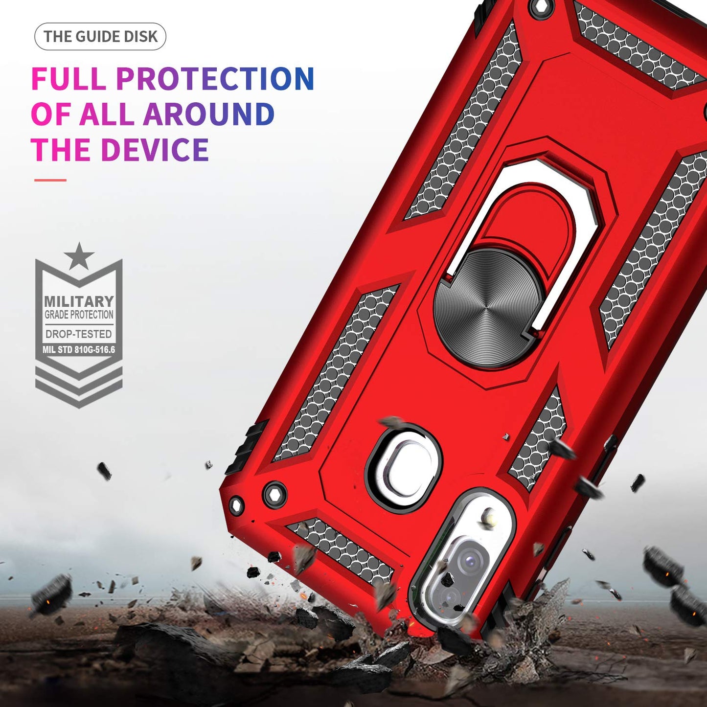 #color_GalaxyA40Casejs Red