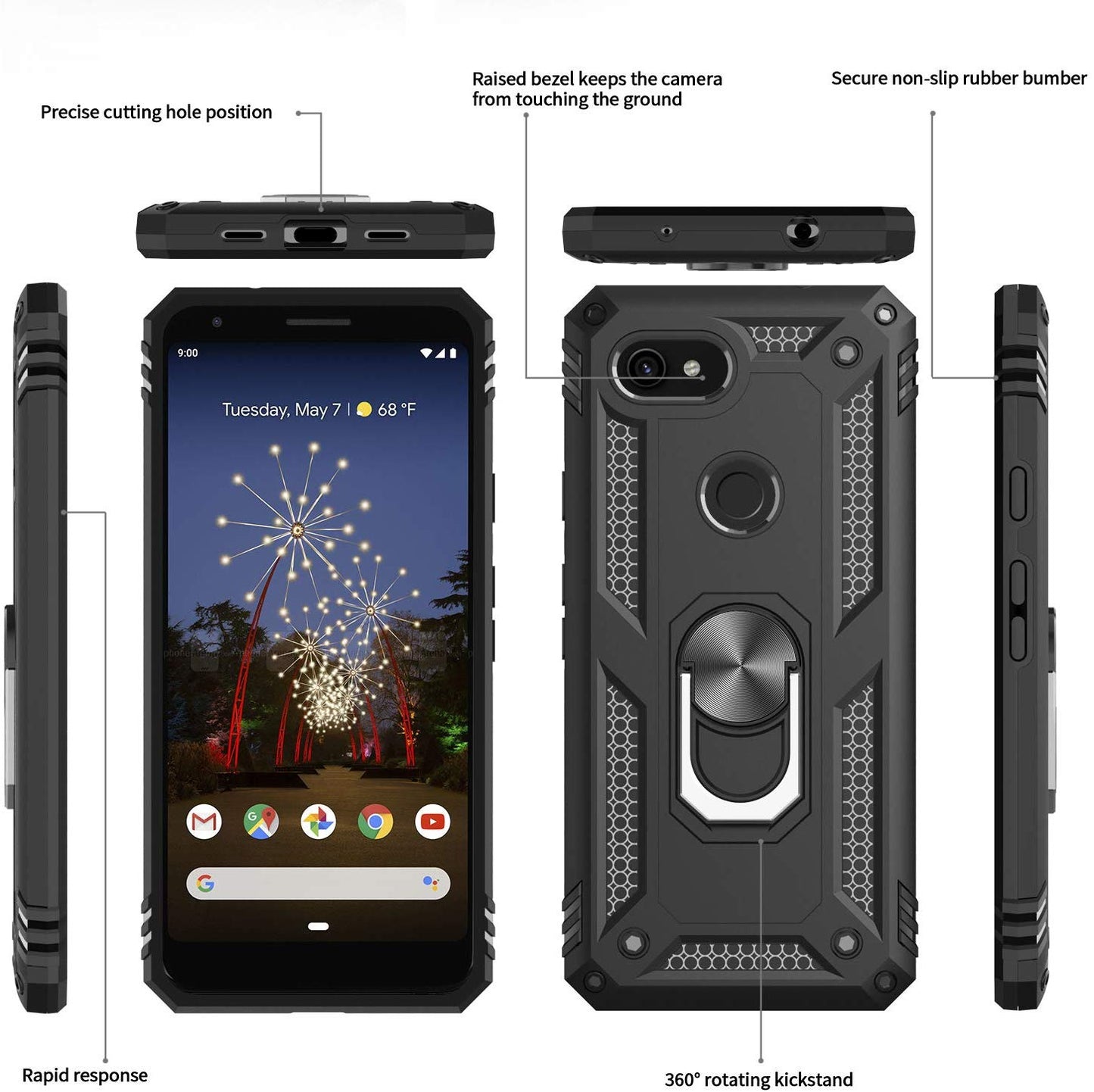 #color_GooglePixel3a Black