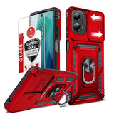 LeYi for Motorola Moto G 5G 2024 Case: with Slide Camera Cover and Screen Protector, Heavy Duty Shockproof Rugged Cell Phone Cover with Magnetic Ring Kickstand Funda para Moto G 2024 Case