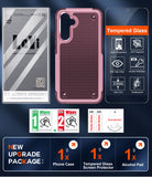 LeYi for Galaxy A54-5G Phone Case: Samsung A54 Case with Screen Protector, Dual Layer Hard PC Back & Soft Bumper Shockproof Mobile Android Cell A54 Samsung Phone Case Cover Funda para A 54