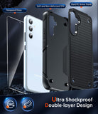 LeYi for Galaxy A54-5G Phone Case: Samsung A54 Case with Screen Protector, Dual Layer Hard PC Back & Soft Bumper Shockproof Mobile Android Cell A54 Samsung Phone Case Cover Funda para A 54