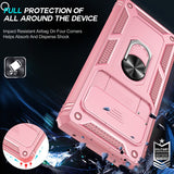 LeYi for Google Pixel 6 Case: Slide Camera Cover + [2 Packs] Tempered Glass Screen Protector, Full Body Military-Grade Heavy Duty Shockproof Ring Holder Stand Case