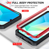 LeYi for Galaxy A16/A17-5G Phone Case: Galaxy A16/A17 5G Screen Protector [2 Packs] with Camera Cover, Military-Grade Heavy Duty Protection Cell Android Basic Funda para Samsung Galaxy A 17 5G Phone