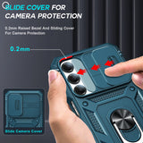 LeYi for Galaxy A16/A17-5G Phone Case: Galaxy A16/A17 5G Screen Protector [2 Packs] with Camera Cover, Military-Grade Heavy Duty Protection Cell Android Basic Funda para Samsung Galaxy A 17 5G Phone