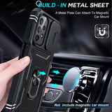 LeYi Samsung A23 Phone Case: [Screen Protector], Slide Camera Cover & Kickstand, Military-Grade Protection