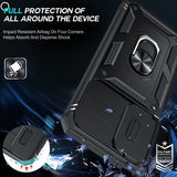 LeYi Samsung A23 Phone Case: [Screen Protector], Slide Camera Cover & Kickstand, Military-Grade Protection