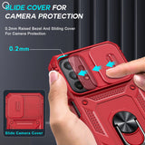 LeYi Samsung A23 Phone Case: [Screen Protector], Slide Camera Cover & Kickstand, Military-Grade Protection