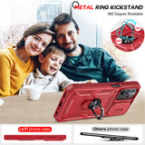 LeYi Samsung A23 Phone Case: [Screen Protector], Slide Camera Cover & Kickstand, Military-Grade Protection