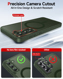 LeYi for Samsung Galaxy S21-FE Case: Compatible with Mag-Safe with Screen Protector, Military-Grade Matte Translucent Soft-Touch Skin Funda para S21FE S 21 FE