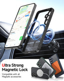 LeYi for Samsung Galaxy S24-FE Case: Compatible with Mag-Safe with Screen Protector, Military-Grade Matte Translucent Soft-Touch Skin Funda para S24FE S 24 FE