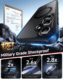 LeYi for Samsung Galaxy S24-FE Case: Compatible with Mag-Safe with Screen Protector, Military-Grade Matte Translucent Soft-Touch Skin Funda para S24FE S 24 FE