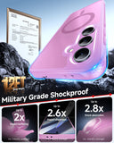 LeYi for Samsung Galaxy S24-FE Case: Compatible with Mag-Safe with Screen Protector, Military-Grade Matte Translucent Soft-Touch Skin Funda para S24FE S 24 FE