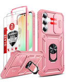 LeYi for Samsung Galaxy S25-FE Case: 2 Packs Screen Protector, Samsung Galaxy S25 FE Phone Case Camera Cover, Military-Grade S25FE Protection