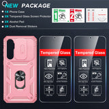 LeYi for Samsung Galaxy S25-FE Case: 2 Packs Screen Protector, Samsung Galaxy S25 FE Phone Case Camera Cover, Military-Grade S25FE Protection