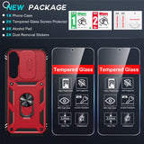 LeYi for Samsung Galaxy S25-FE Case: 2 Packs Screen Protector, Samsung Galaxy S25 FE Phone Case Camera Cover, Military-Grade S25FE Protection