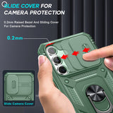 LeYi for Samsung Galaxy S25-FE Case: 2 Packs Screen Protector, Samsung Galaxy S25 FE Phone Case Camera Cover, Military-Grade S25FE Protection