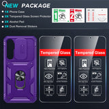 LeYi for Samsung Galaxy S25-FE Case: 2 Packs Screen Protector, Samsung Galaxy S25 FE Phone Case Camera Cover, Military-Grade S25FE Protection