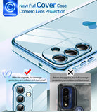 LeYi for Samsung Galaxy S25-FE Case: Screen Protector [2 Pcs] + Full Camera Lens Protection,Love Heart Plating Luxury Cell Android Basic Funda para S25FE S 25 FE
