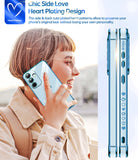 LeYi for Samsung Galaxy S25-FE Case: Screen Protector [2 Pcs] + Full Camera Lens Protection,Love Heart Plating Luxury Cell Android Basic Funda para S25FE S 25 FE